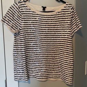 J Crew Sequin Top
